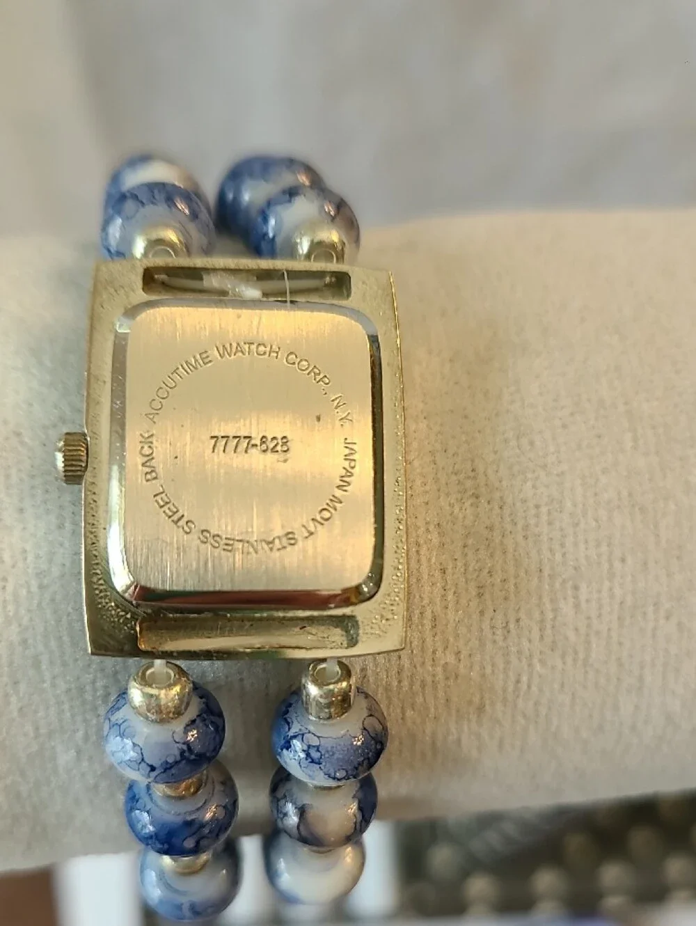 Vivani Blue Beaded Women's Quartz Watch